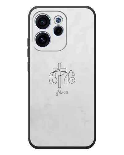 Чехол для OPPO Reno 15 F с картинкой «Иоанна 3:16 Крест»