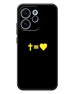 Чехол для OPPO Reno 15 F с картинкой «Сердце и Крест»