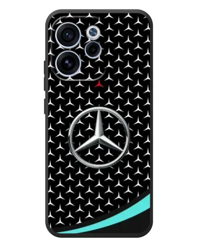 Чехол для OPPO Reno 15 F с картинкой «Mercedes — бирюзовый акцент»