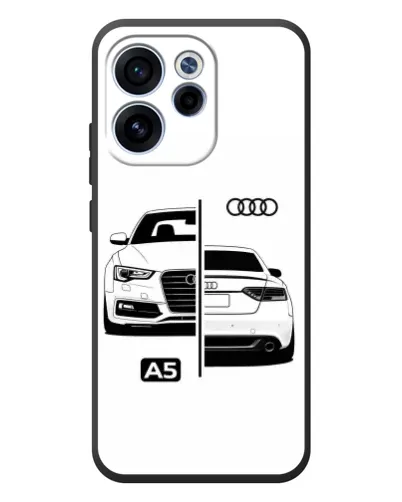 Чехол для OPPO Reno 15 F с картинкой «Audi — контрастный дизайн»