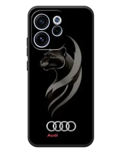 Чехол для OPPO Reno 15 F с картинкой «Графика — пантера и Audi»
