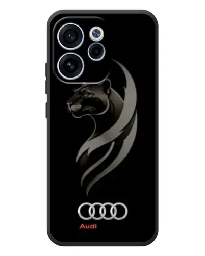 Чехол для OPPO Reno 15 F с картинкой «Графика — пантера и Audi»
