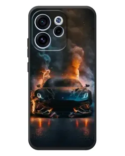 Чехол для OPPO Reno 15 F с картинкой «Lamborghini дымная эстетика»