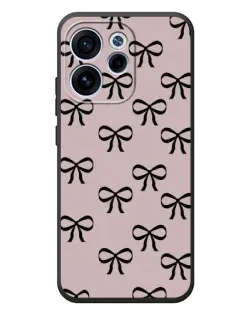 Чехол для OPPO Reno 15 F с картинкой «Черные бантики»