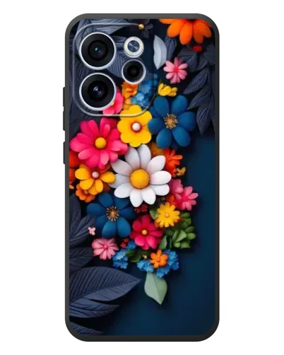 Чехол для OPPO Reno 15 F с картинкой «Цветочная феерия»