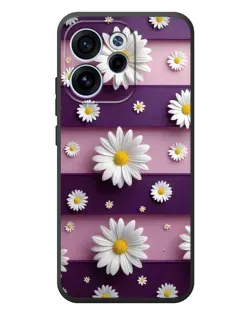 Чехол для OPPO Reno 15 F с картинкой «Ромашки на фиолетовом»