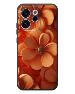 Чехол для OPPO Reno 15 F с картинкой «Оранжевый макро цветок»