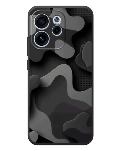 Чехол для OPPO Reno 15 F с картинкой «Темный абстрактный камуфляж»