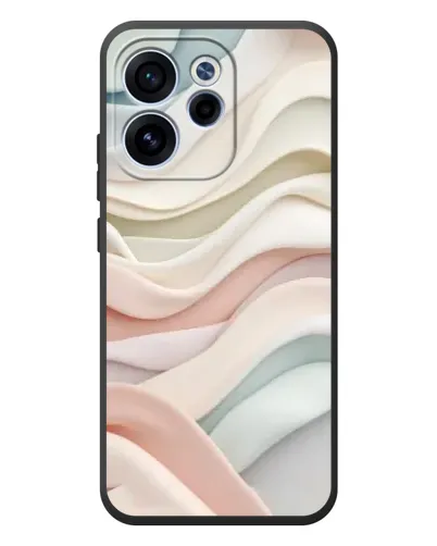 Чехол для OPPO Reno 15 F с картинкой «Пастельные нежные волны»