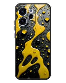 Чехол для OPPO Reno 15 F с картинкой «Жидкое желтое золото»