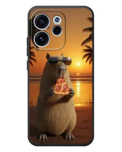 Чехол для OPPO Reno 15 F с картинкой «Капибара с пиццей» Чехол для OPPO Reno 15 F с картинкой «Капибара с пиццей»