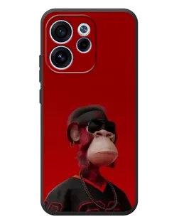 Чохол для OPPO Reno 15 FS з картинкою «Bored Ape в червоному»
