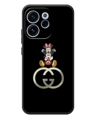 Чехол для OPPO Reno 15 FS с картинкой «Минни Маус на лого»