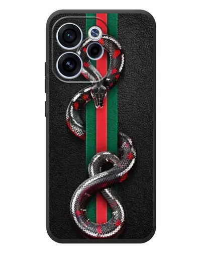 Чохол для OPPO Reno 15 FS з картинкою «Gucci — змія на смузі» Чохол для OPPO Reno 15 FS з картинкою «Gucci — змія на смузі»