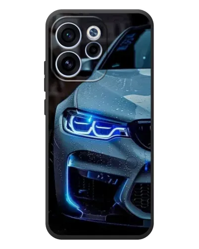 Чехол для OPPO Reno 15 FS с картинкой «Взгляд BMW с синими фарами»