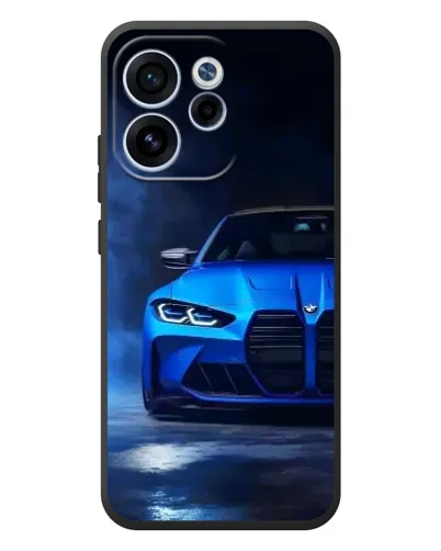 Чехол для OPPO Reno 15 FS с картинкой «Голубая BMW M4»