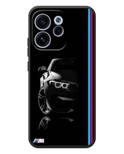 Чехол для OPPO Reno 15 FS с картинкой «Силуэт BMW в темноте»