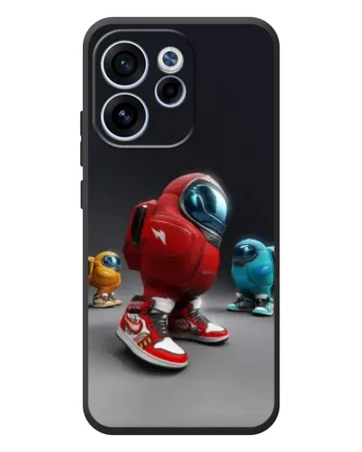 Чехол для OPPO Reno 15 FS с картинкой «Among Us — 3D стиль»