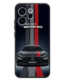 Чехол для OPPO Reno 15 FS с картинкой «Mercedes — белый карбон»