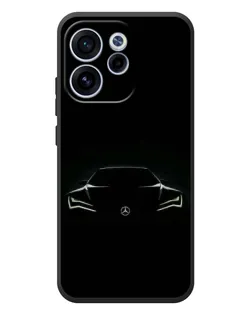 Чехол для OPPO Reno 15 FS с картинкой «Mercedes — силуэт авто» Чехол для OPPO Reno 15 FS с картинкой «Mercedes — силуэт авто»
