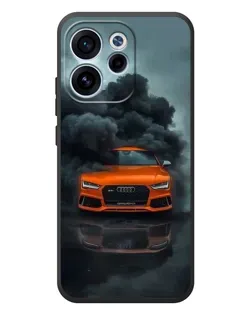 Чехол для OPPO Reno 15 FS с картинкой «Audi в облаках дыма»
