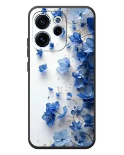 Чехол для OPPO Reno 15 FS с картинкой «Голубой цветочный каскад»