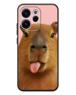 Чехол для OPPO Reno 15 FS с картинкой «Капибара с языком»