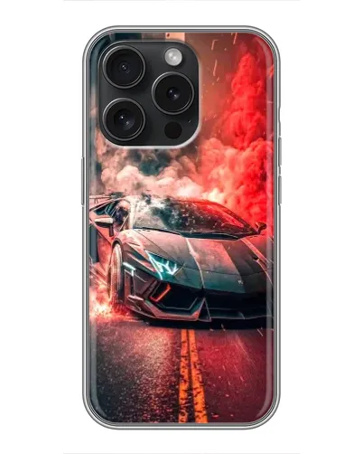 Чохол для OPPO Reno 15 Pro Max з картинкою «Lamborghini червоний дим»