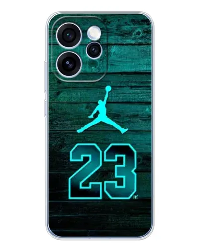 Чехол для OPPO Reno 15 Pro с картинкой «Jordan Cyan 23» Чехол для OPPO Reno 15 Pro с картинкой «Jordan Cyan 23»