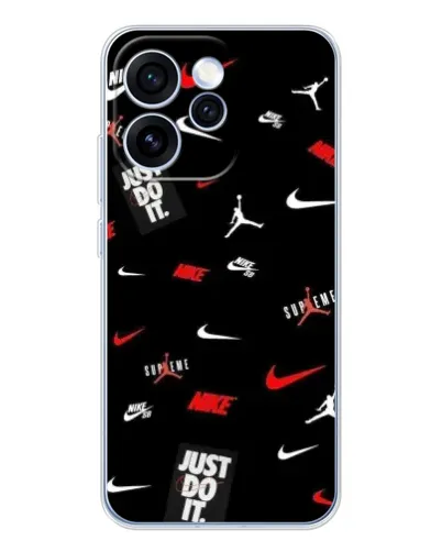 Чехол для OPPO Reno 15 Pro с картинкой «Nike Mix Pattern» Чехол для OPPO Reno 15 Pro с картинкой «Nike Mix Pattern»