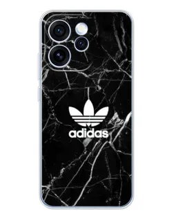 Чехол для OPPO Reno 15 Pro с картинкой «Белый мрамор Adidas»