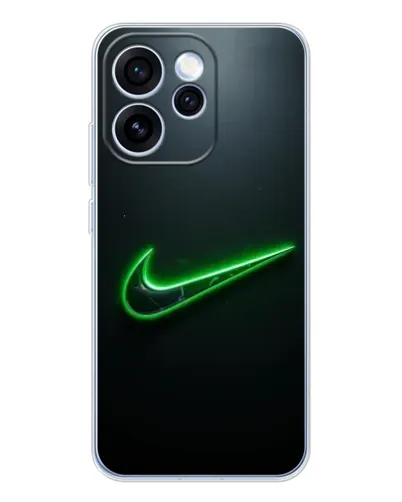 Чехол для OPPO Reno 15 Pro с картинкой «Неоновый контур Nike» Чехол для OPPO Reno 15 Pro с картинкой «Неоновый контур Nike»