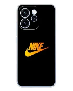 Чехол для OPPO Reno 15 Pro с картинкой «Золотой логотип Nike»