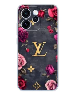 Чохол для OPPO Reno 15 Pro з картинкою «Квітковий Louis Vuitton»