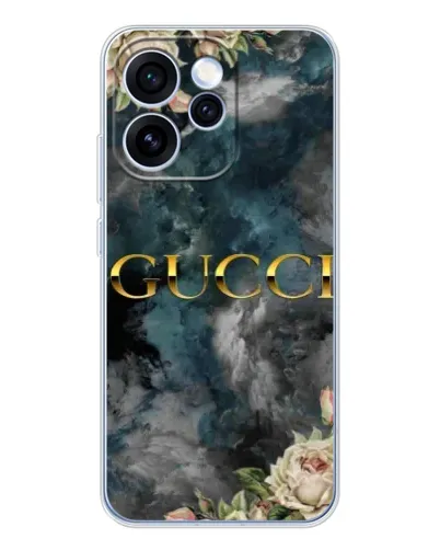 Чехол для OPPO Reno 15 Pro с картинкой «Абстрактные цветы Gucci» Чехол для OPPO Reno 15 Pro с картинкой «Абстрактные цветы Gucci»