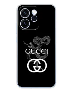 Чехол для OPPO Reno 15 Pro с картинкой «Gucci — серебряная змея»