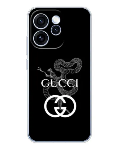 Чехол для OPPO Reno 15 Pro с картинкой «Gucci — серебряная змея» Чехол для OPPO Reno 15 Pro с картинкой «Gucci — серебряная змея»