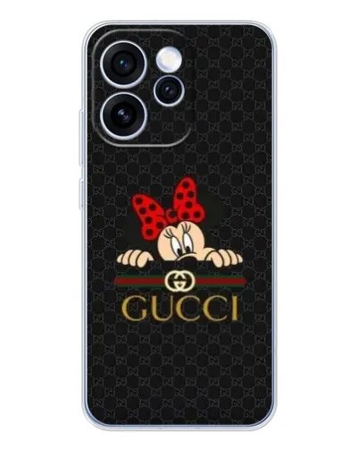 Чехол для OPPO Reno 15 Pro с картинкой «Минни Маус Gucci — черный» Чехол для OPPO Reno 15 Pro с картинкой «Минни Маус Gucci — черный»