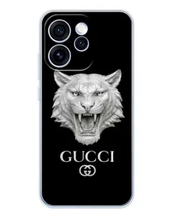 Чехол для OPPO Reno 15 Pro с картинкой «Gucci — серебряный лев»