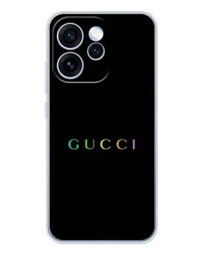 Чехол для OPPO Reno 15 Pro с картинкой «Gucci — неоновый минимализм» Чехол для OPPO Reno 15 Pro с картинкой «Gucci — неоновый минимализм»