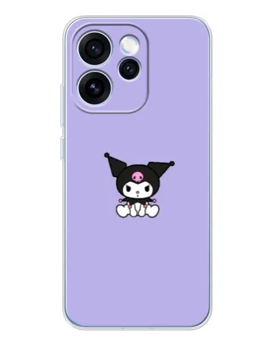 Чохол для OPPO Reno 15 Pro з картинкою «Kuromi — фіолетовий мінімалізм»