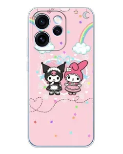 Чохол для OPPO Reno 15 Pro з картинкою «My Melody та Kuromi» Чохол для OPPO Reno 15 Pro з картинкою «My Melody та Kuromi»