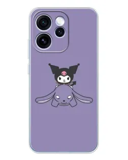 Чохол для OPPO Reno 15 Pro з картинкою «Kuromi на ліловому фоні» Чохол для OPPO Reno 15 Pro з картинкою «Kuromi на ліловому фоні»