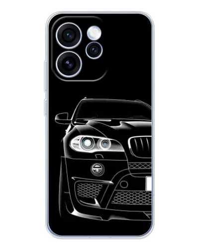 Чохол для OPPO Reno 15 Pro з картинкою «Темний силует BMW»