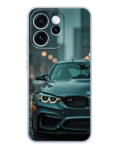 Чохол для OPPO Reno 15 Pro з картинкою «BMW у вогнях міста»