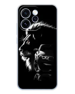 Чохол для OPPO Reno 15 Pro з картинкою «BMW та лев»