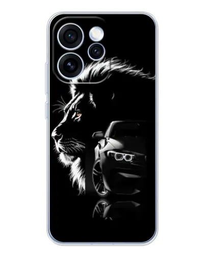 Чохол для OPPO Reno 15 Pro з картинкою «BMW та лев»