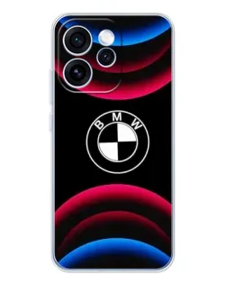 Чохол для OPPO Reno 15 Pro з картинкою «Логотип BMW та неонові дуги»