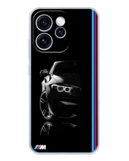 Чохол для OPPO Reno 15 Pro з картинкою «Силует BMW в темряві»