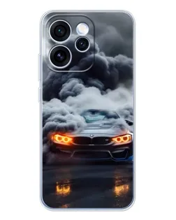 Чохол для OPPO Reno 15 Pro з картинкою «BMW у диму»
